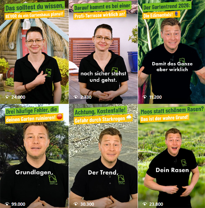Reels für Privatgartenbesitzer*innen